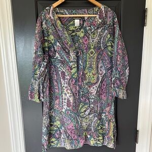 Tommy Bahama Multicolor Paisley Cotton Swim CoverUp